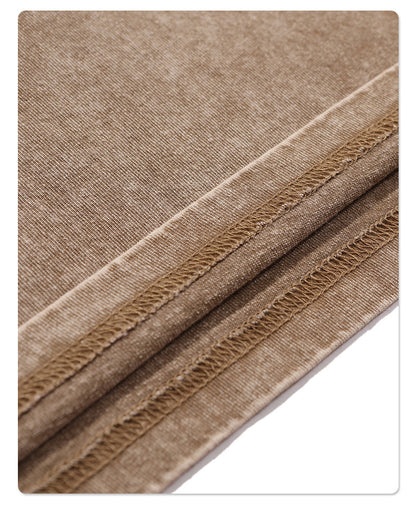 Vintage Dyed Oversize Short-sleeve T-shirt & Vintage Dyed Short Sweatpants Setup WN6631-K