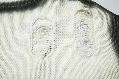 Zebra Print Oversize Knit Sweater WN11414