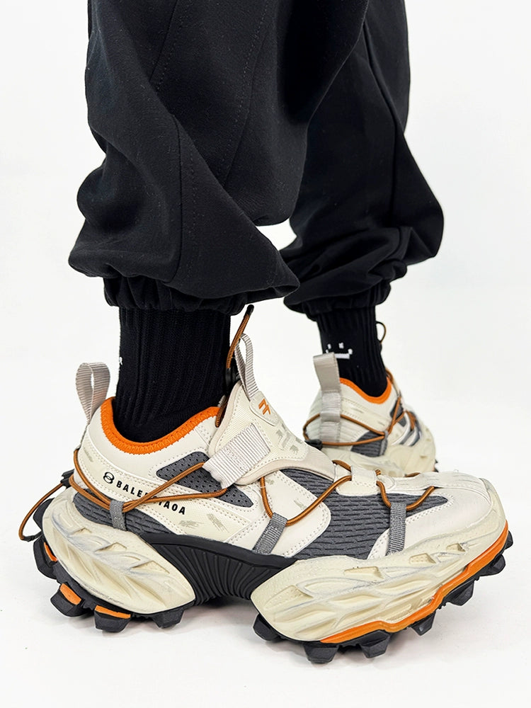 Chunky Sole Mesh Design Shoes WN19176