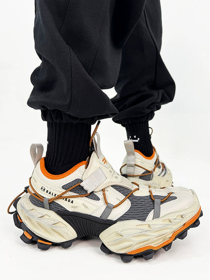 Chunky Sole Mesh Design Shoes WN19176