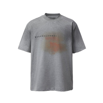 Heavyweight Spray Print Oversize Short Sleeve T-Shirt WN25821