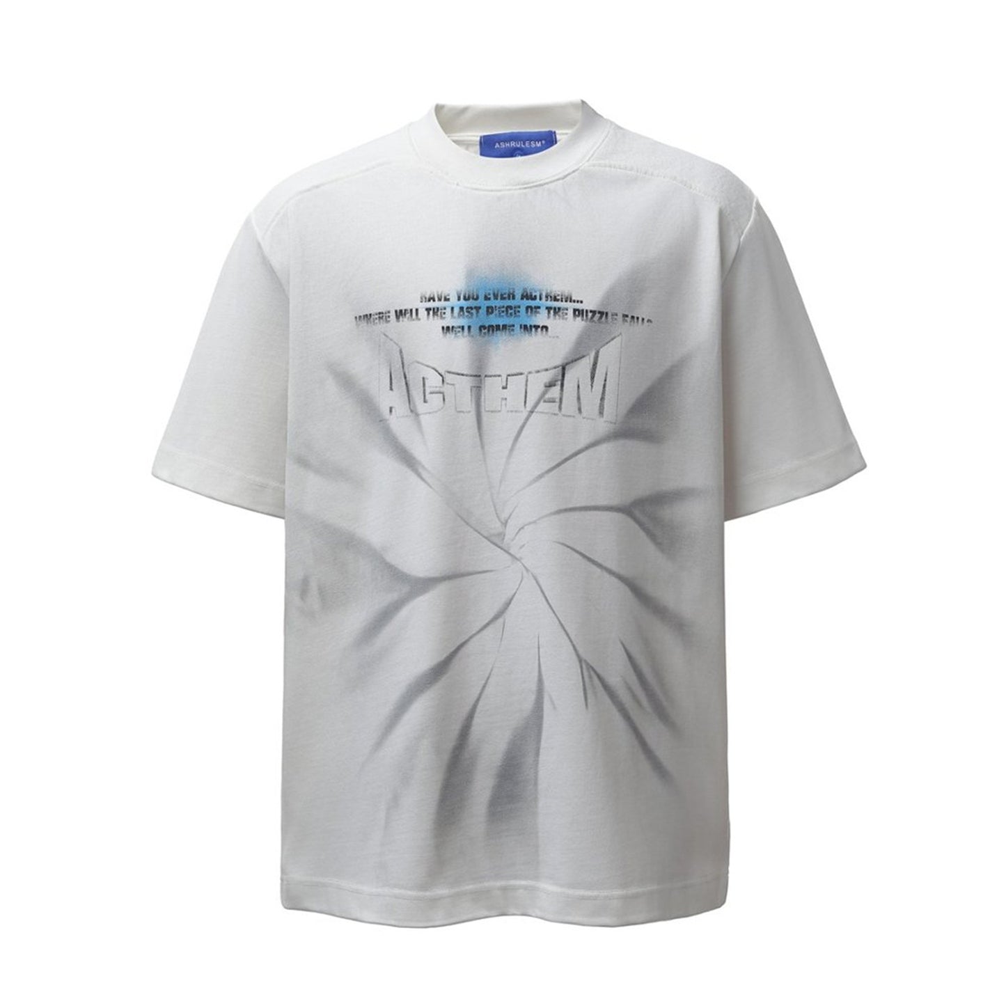 Spiral Letter Short Sleeve T-Shirt WN26779