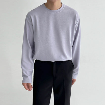 Round Neck Oversize Long Sleeve T-shirt WN6575