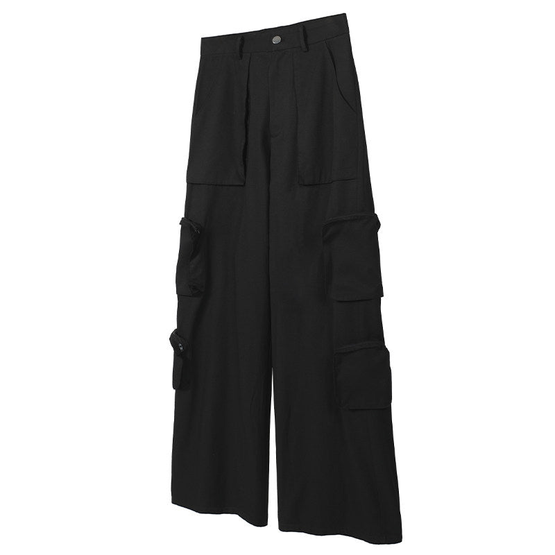 Wide Leg Multi-Pocket Durable Cargo Pants WN27098