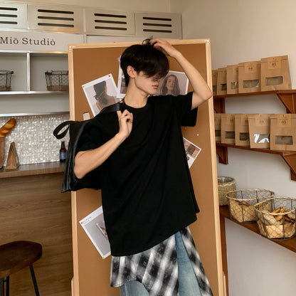 Plain Oversize Short Sleeve T-Shirt WN19809