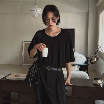 Draped Oversize Short Sleeve T-Shirt WN20248