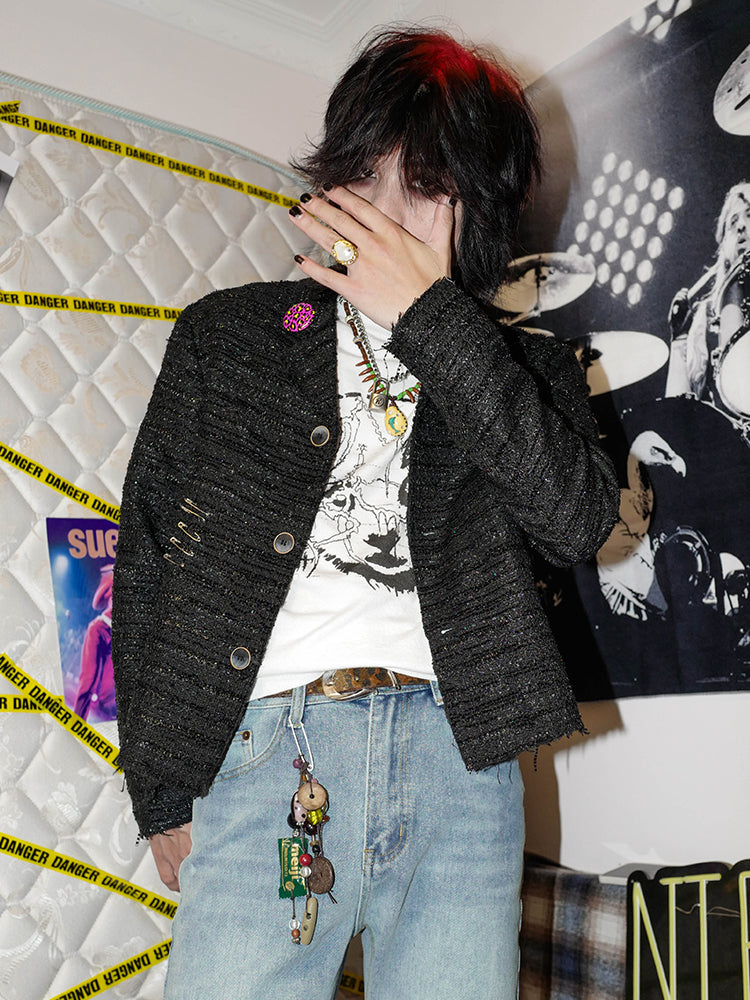 Fringe Detail Short Jacket WN15994