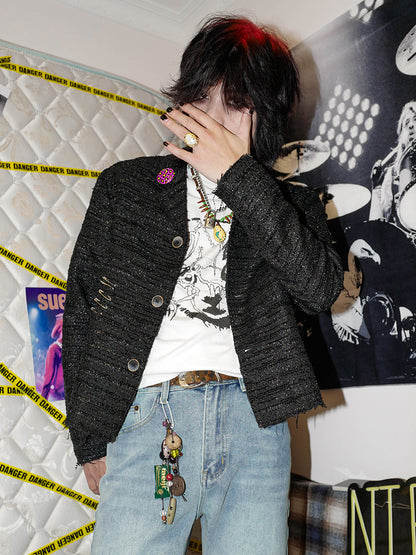 Fringe Detail Short Jacket WN15994