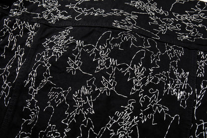 Allover Line Embroidery Denim Jacket WN28087