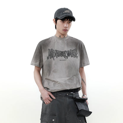 Dirty Dye Design Heavyweight Short Sleeve T-Shirt WN4942