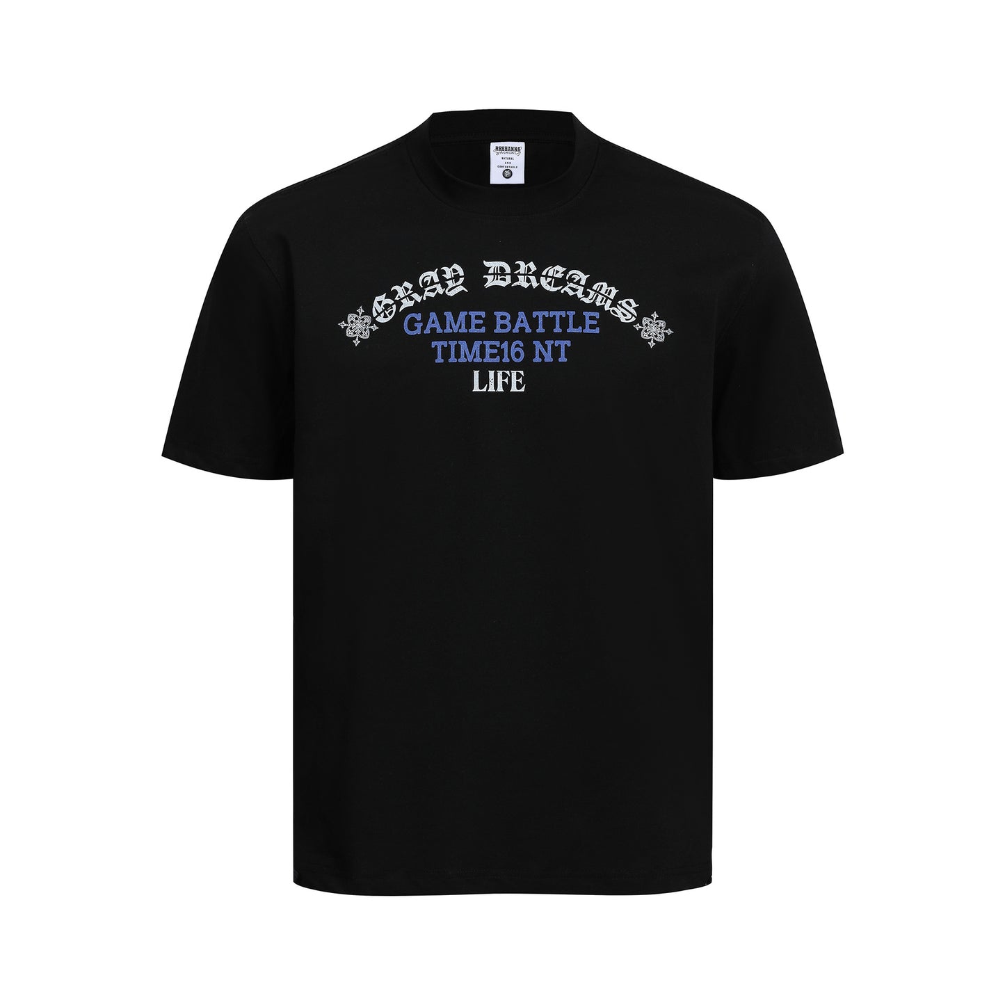 Gothic Letter Print Short Sleeve T-Shirt WN25962