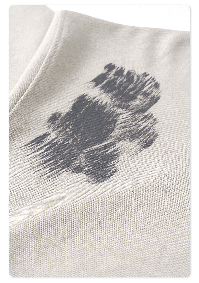 Oversize Brushed Paint Hoodie WN7867