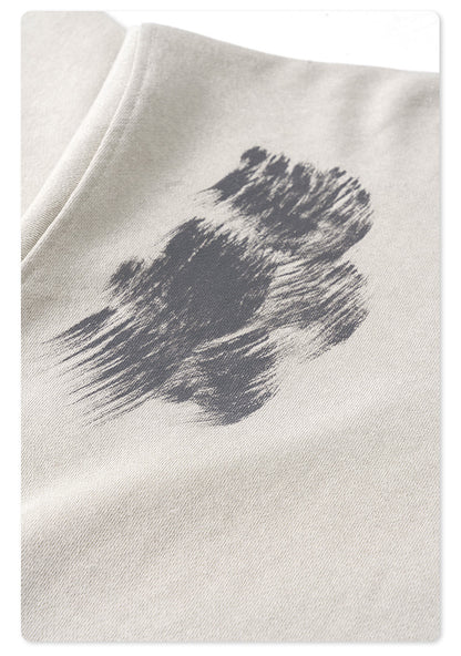 Oversize Brushed Paint Hoodie WN7867