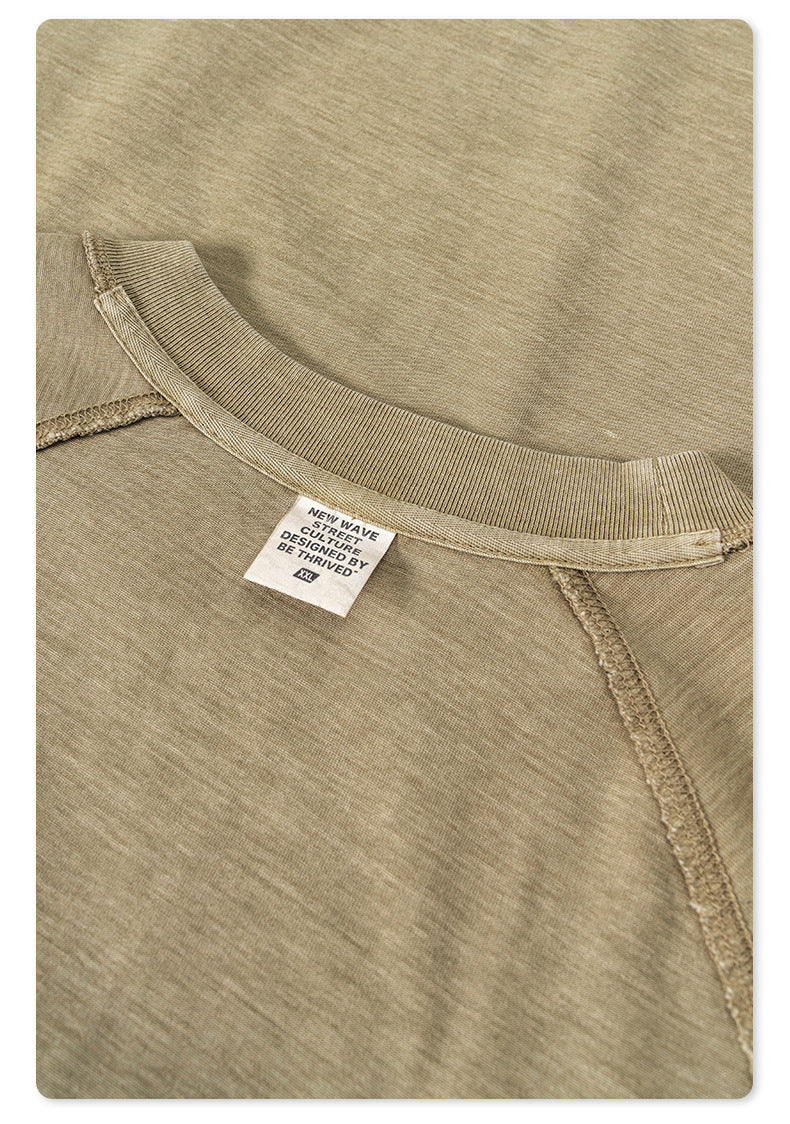 Washed Gradient Raglan Sleeve T-Shirt WN6065