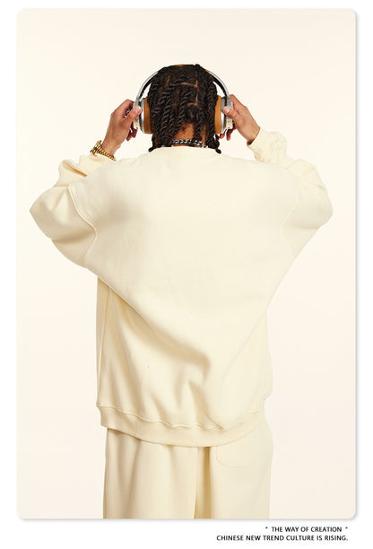 Fleece Lining Oversize Sweatshirt WN9928