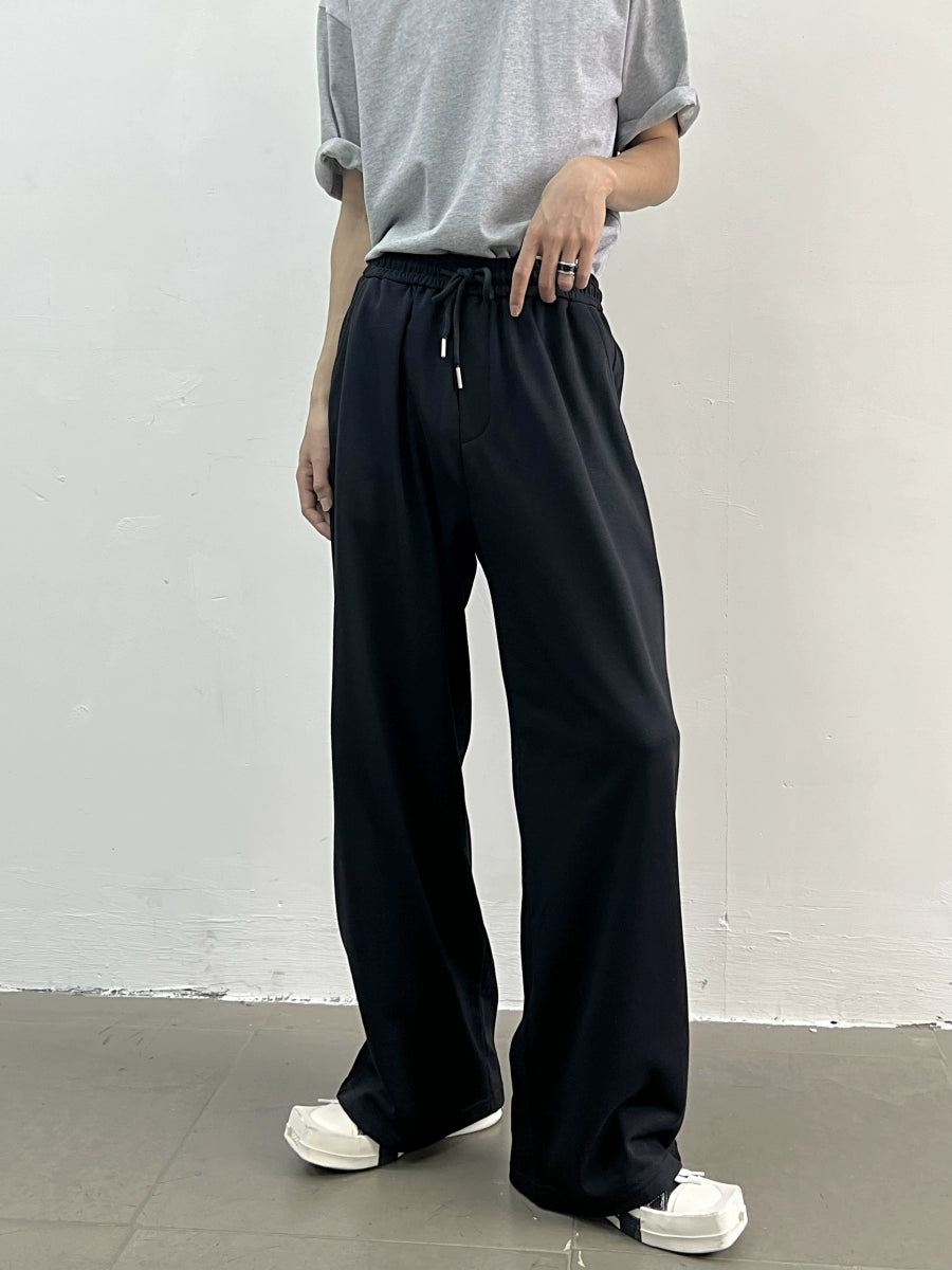 Drawstring Wide-Leg Straight Sweatpants WN7403