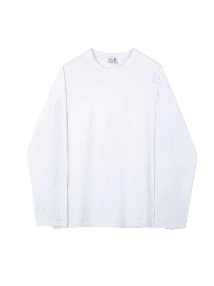 Pure Cotton Oversize Long Sleeve T-shirt WN6576