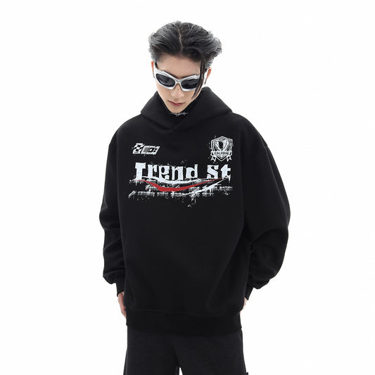 Graffiti Letter Print Pullover Hoodie WN10502