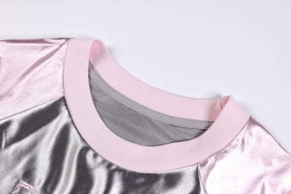 Number Graphic Raglan Short Sleeve Shirt WN28091