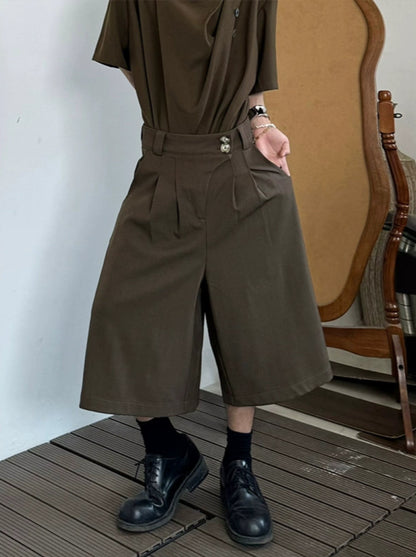 Wide Leg Half Pants WN19985