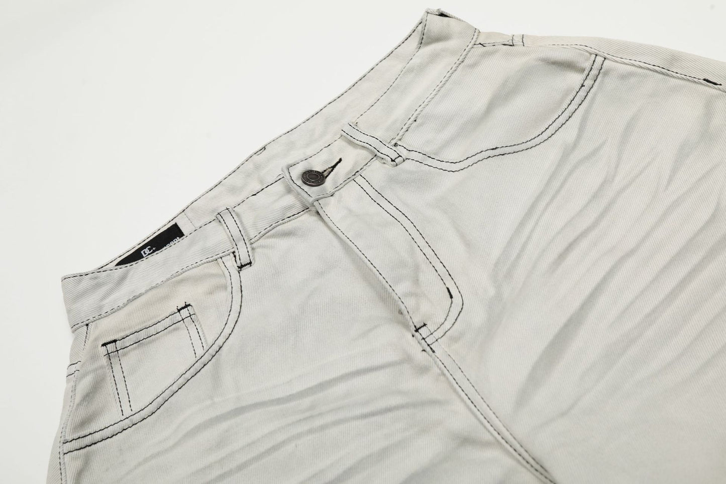 Washed Wide Leg Denim Jeans WN25437