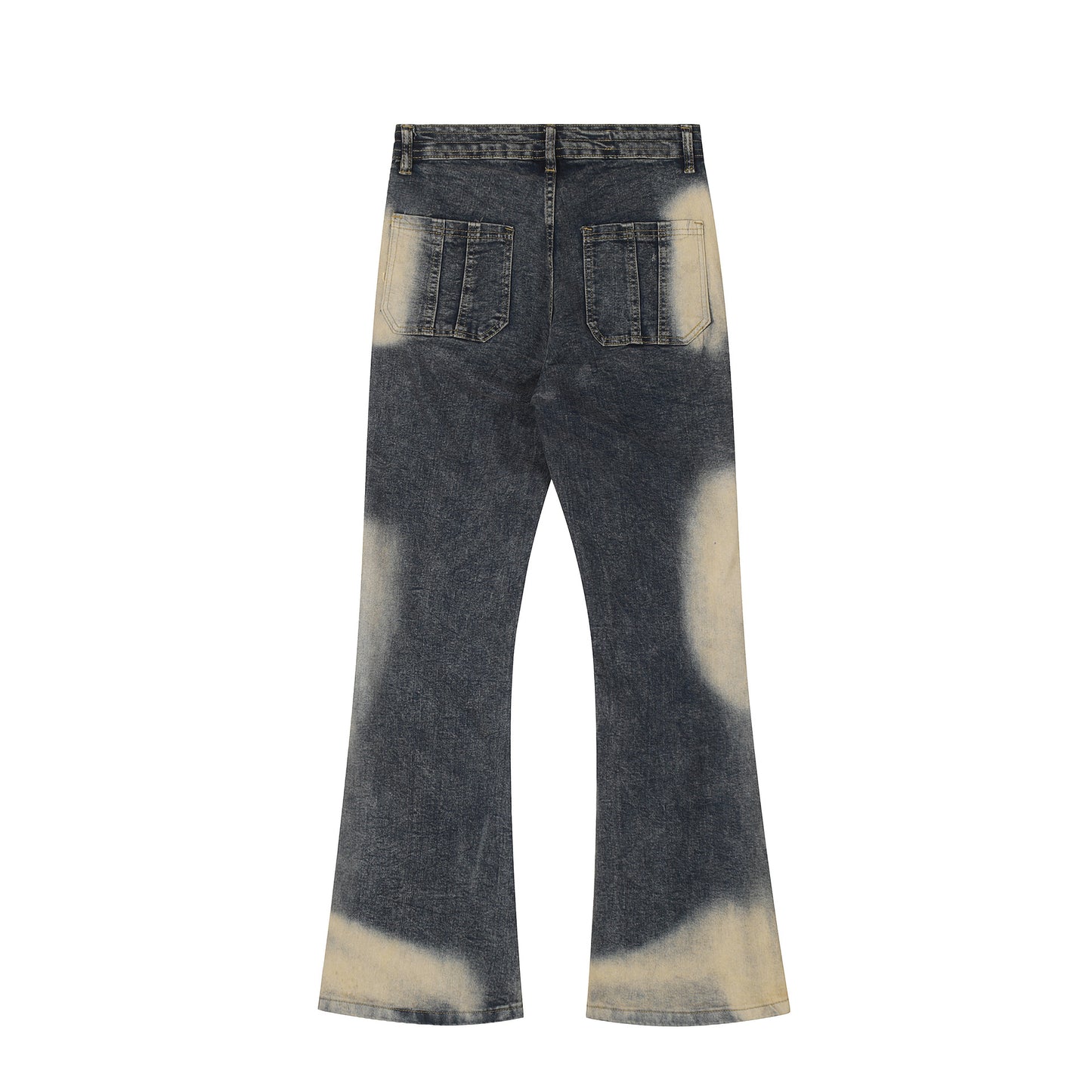 Graffiti Design Micro Flare Denim Jeans WN11058