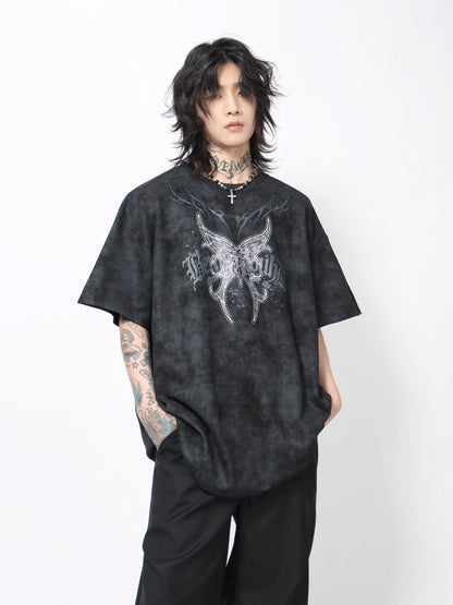 Graphic Print Oversize Short Sleeve T-Shirt WN24469