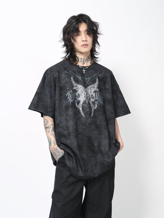 Graphic Print Oversize Short Sleeve T-Shirt WN24469