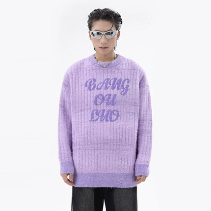 Thick Oversize Knit Sweater WN10307