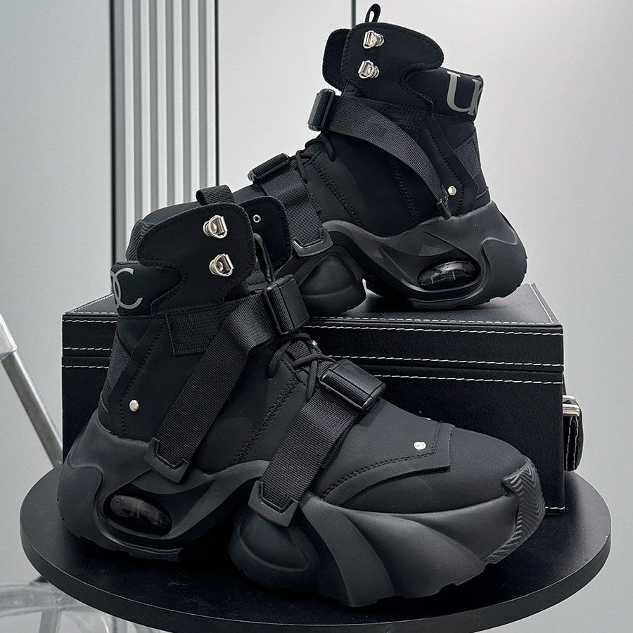 Strap Buckle Air Sole Sneaker Boots WN24706