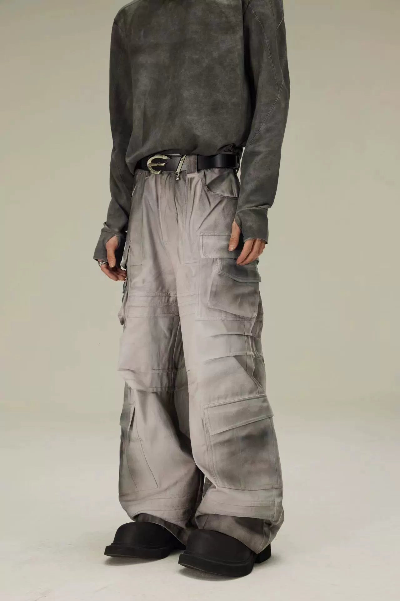 Heavy-Duty Multi-Pocket Cargo Pants WN9438