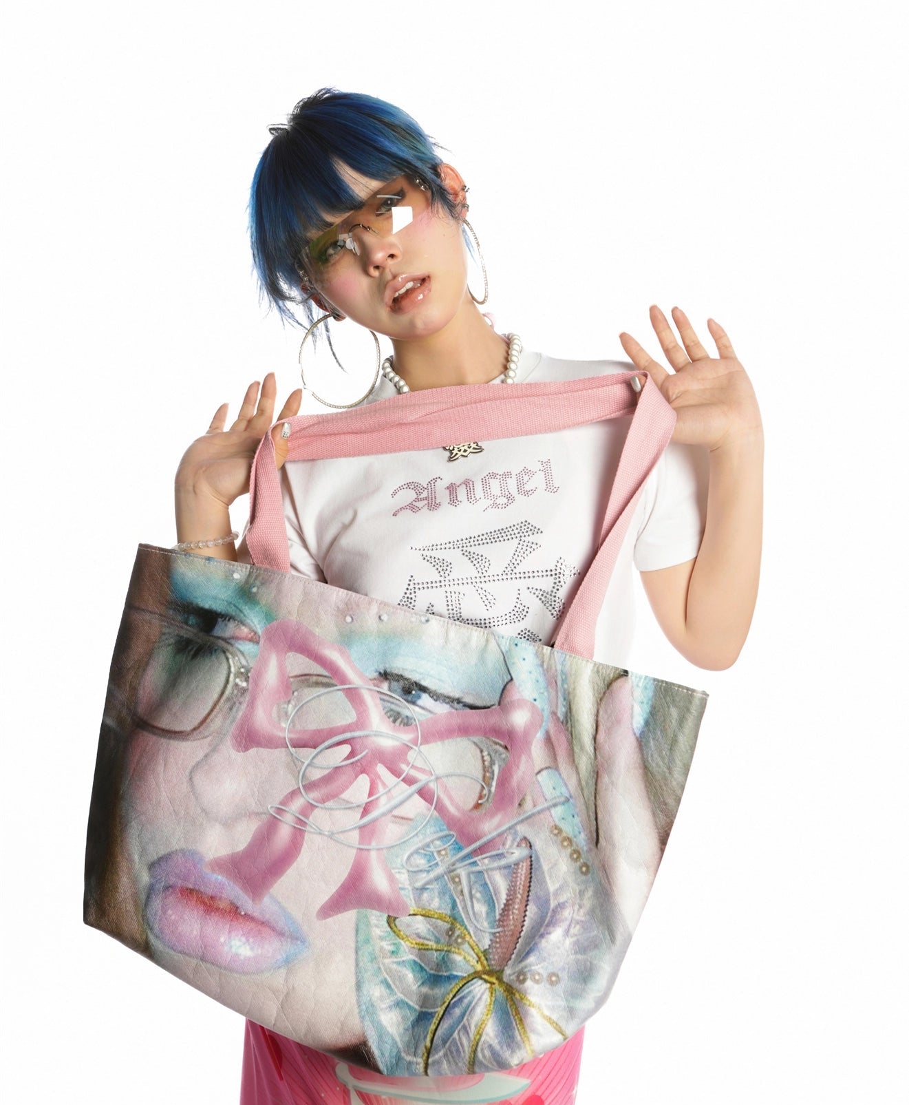 Graphic Print Tote Bag WN22248