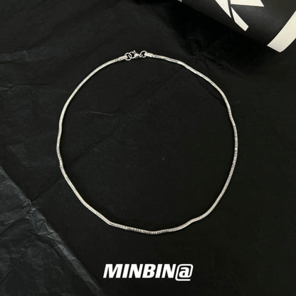 Snake Bone Titanium Steel Necklace WN19242