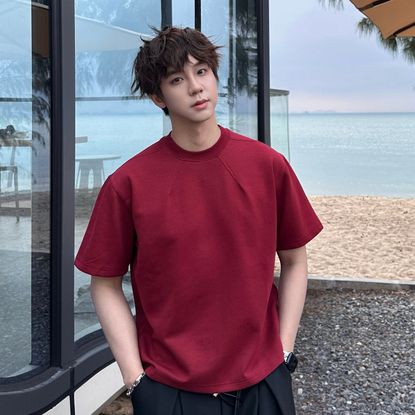 Plain Short Sleeve T-Shirt WN25186