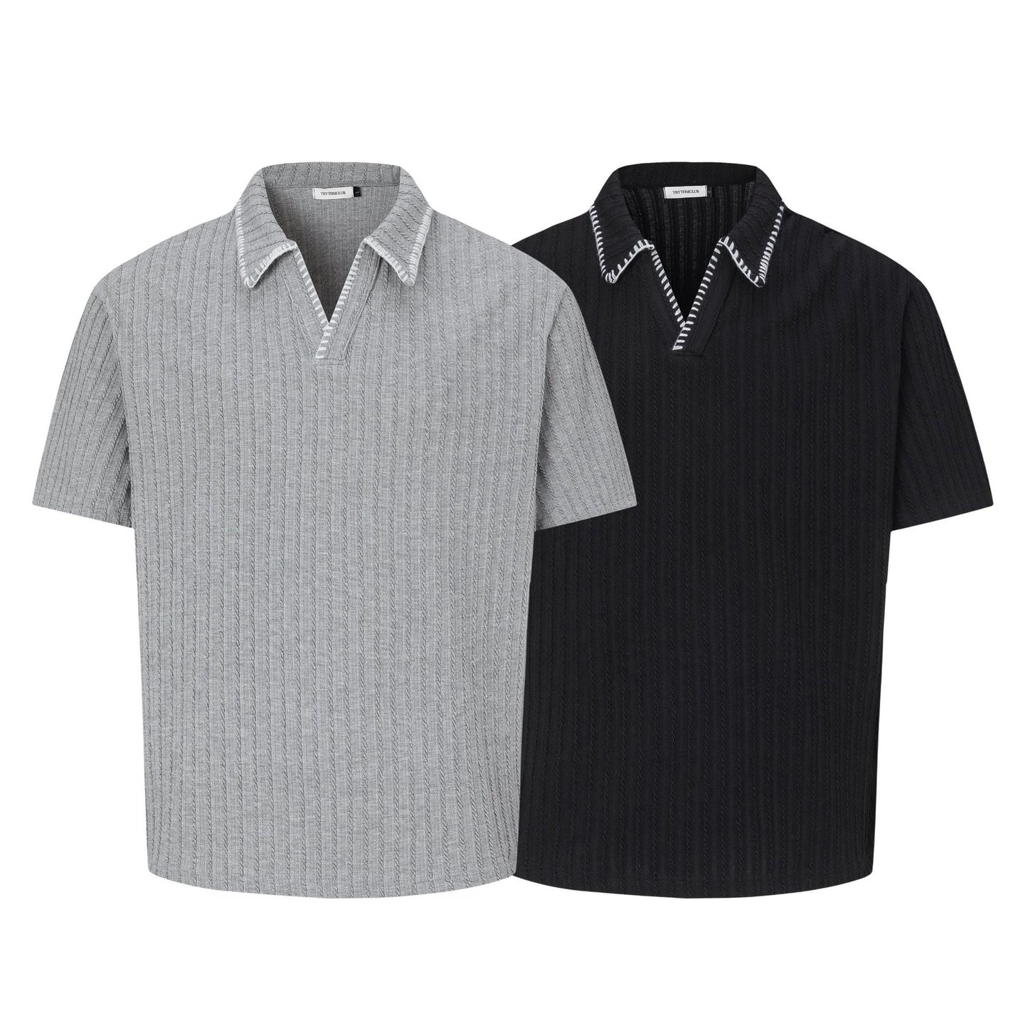 Polo Collar Oversize Short Sleeve Polo Shirt WN26164