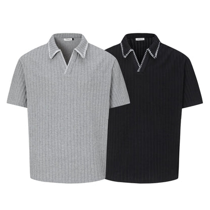 Polo Collar Oversize Short Sleeve Polo Shirt WN26164