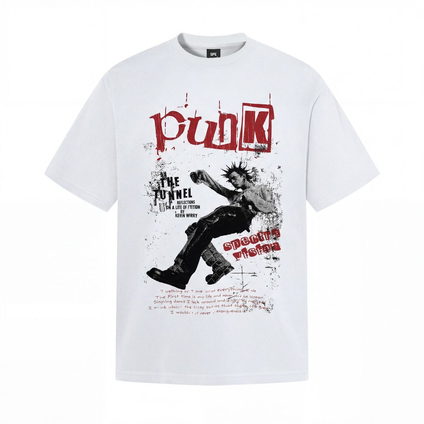 Graphic Print Wash Cotton Short Sleeve T-Shirt WN25635
