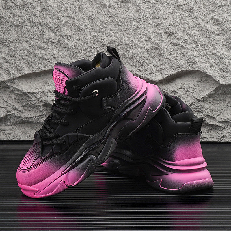 Gradient Sole Height-Increasing Dad Sneakers WN24767