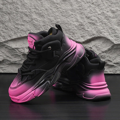 Gradient Sole Height-Increasing Dad Sneakers WN24767
