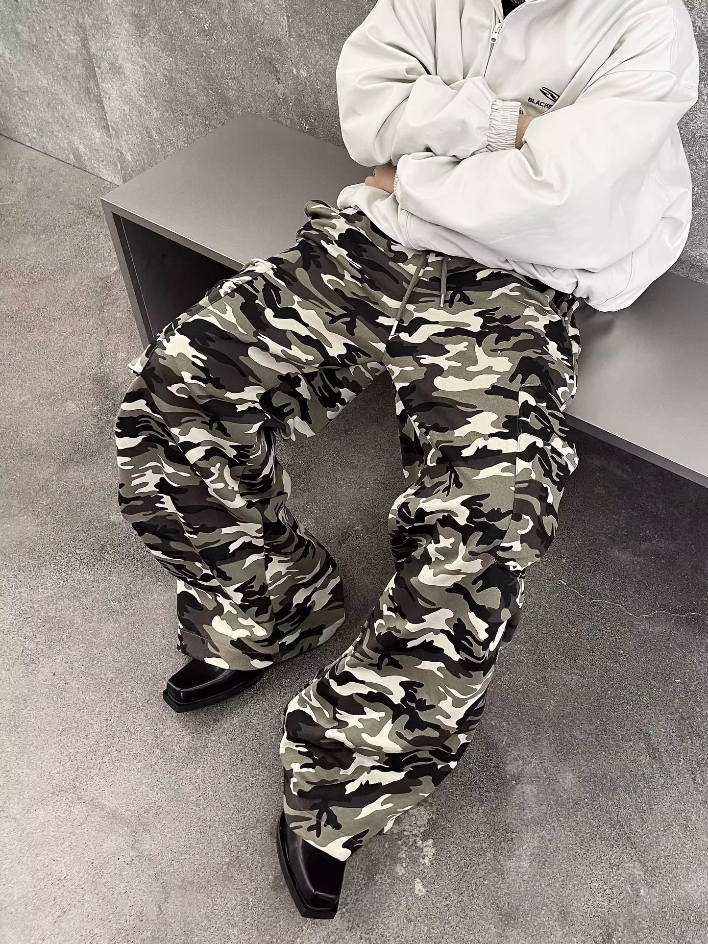 Camouflage Pattern Cargo Pants WN8184