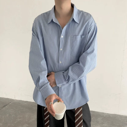 Striped Design Long Sleeve Shirt WN19271