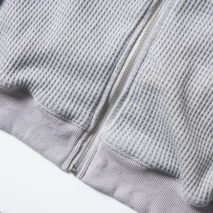 Cross Embroidery Fake Fur Collar Zipper Hoodie WN21880