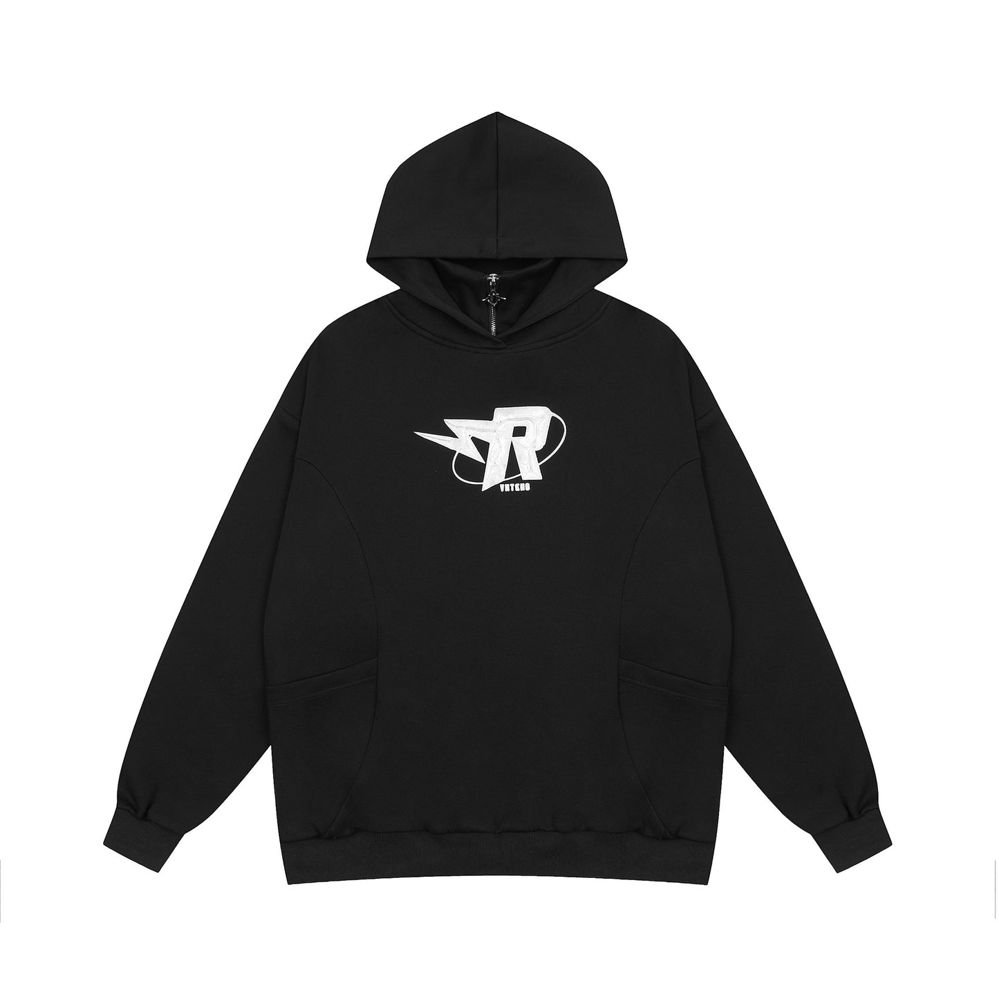 Oversize High-neck Fake Layererd Hoodie WN11078