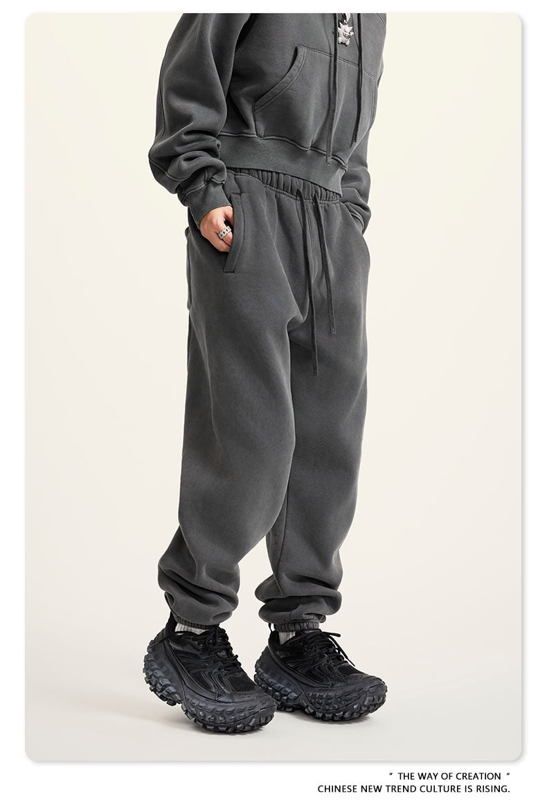 Wide-leg Washed Sweatpants WN6462