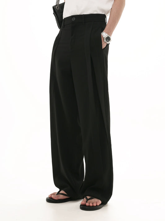 Wide-Leg Straight Tuck-in Trousers WN7972