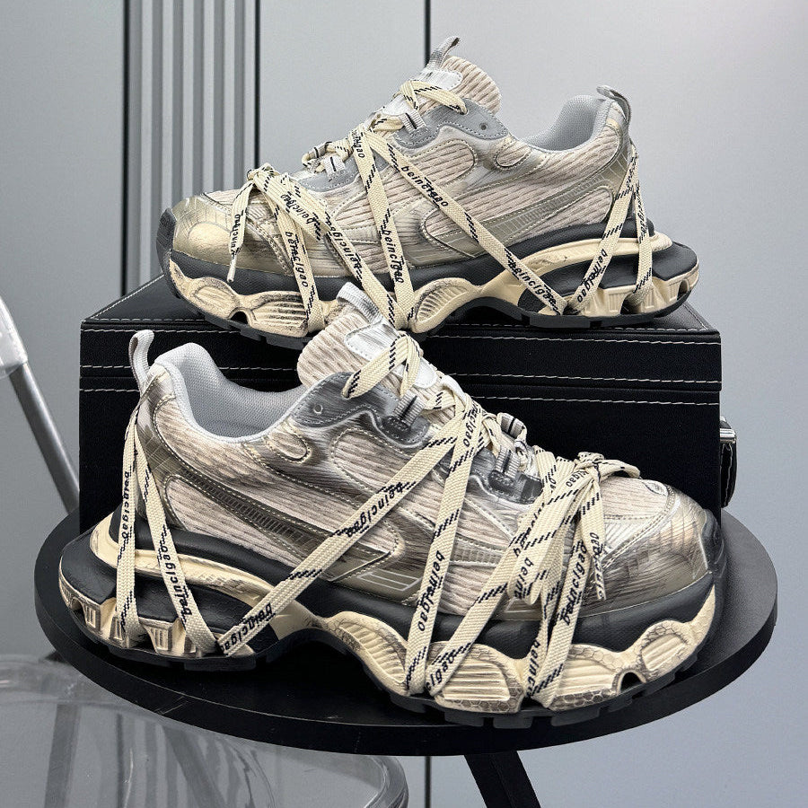 Chunky Platform Strappy Lace-Up Sneakers WN24854