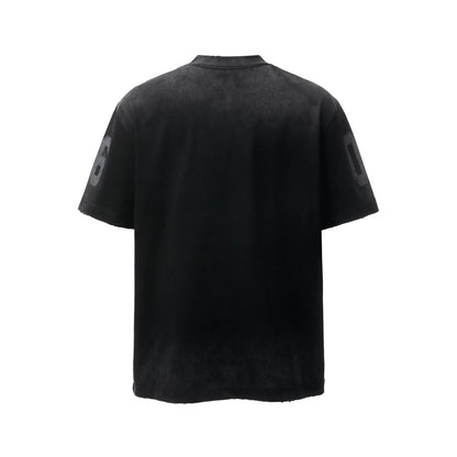 Washed Horse Graphic Print Short Sleeve T-Shirt WN26036