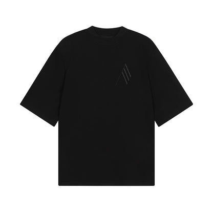 Oversized Shoulder Pad Short Sleeve T-Shirt WN19339