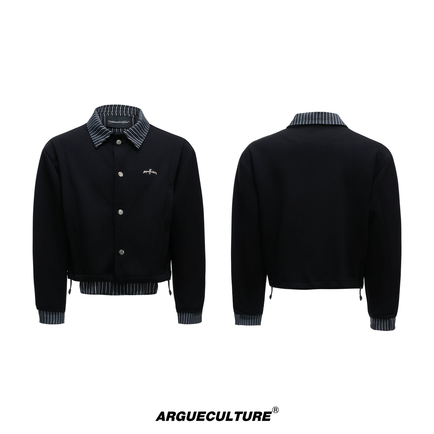 Stripe Fake Layered Jacket & Pants WN20533