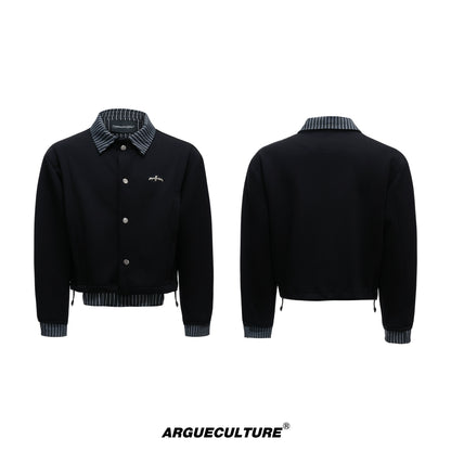 Stripe Fake Layered Jacket & Pants WN20533